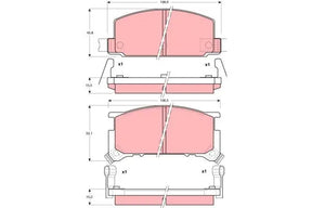 Brake Pad Set, Disc Brake GDB898DT - TRW