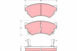 Brake Pad Set, Disc Brake GDB899 - TRW - Brake Pads - TRW