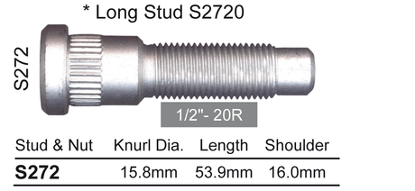 Wheel Stud S272 - Nice Products | Universal Auto Spares