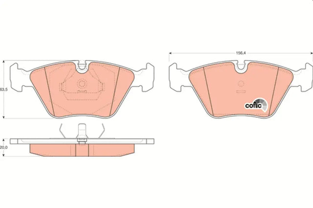 Brake Pad Set, Disc Brake GDB916 - TRW