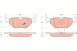 Brake Pad Set, Disc Brake GDB917 - TRW