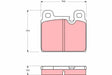 Brake Pad Set, Disc Brake GDB918 - TRW