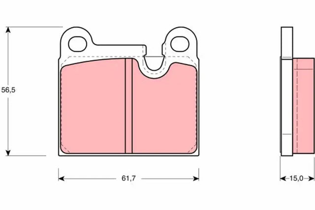 Brake Pad Set, Disc Brake GDB919 - TRW