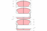 Brake Pad Set, Disc Brake GDB925 - TRW - Brake Pads - TRW