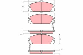 Brake Pad Set, Disc Brake GDB925 - TRW