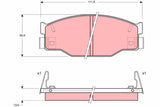 Brake Pad Set, Disc Brake GDB935 - TRW