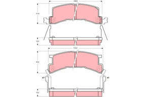 Brake Pad Set, Disc Brake GDB937 - TRW