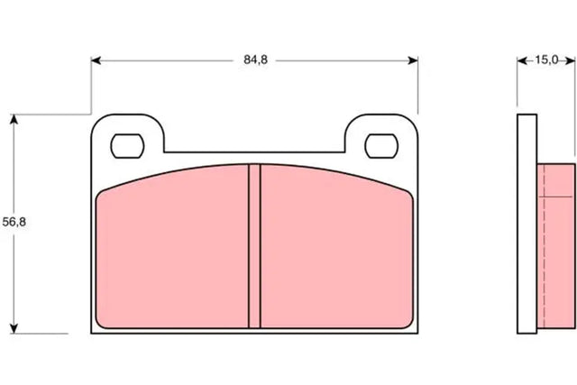 Brake Pad Set, Disc Brake GDB939 - TRW