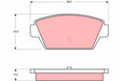 Brake Pad Set, Disc Brake GDB945 - TRW