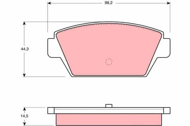 Brake Pad Set, Disc Brake GDB945 - TRW