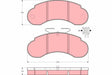 Brake Pad Set, Disc Brake GDB950 - TRW