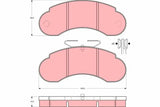 Brake Pad Set, Disc Brake GDB950 - TRW