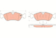 Brake Pad Set, Disc Brake GDB951DT - TRW