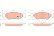 Brake Pad Set, Disc Brake GDB953 - TRW