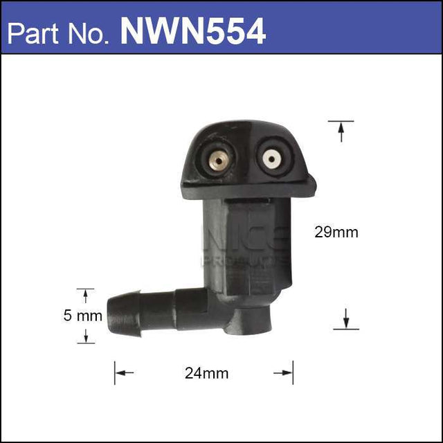 Washer Jet Pair NWN554 - Nice Products | Universal Auto Spares