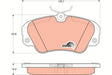 Brake Pad Set, Disc Brake GDB957 - TRW