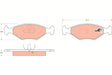 Brake Pad Set, Disc Brake GDB958 - TRW