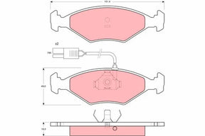 Brake Pad Set, Disc Brake GDB960 - TRW