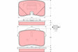 Brake Pad Set, Disc Brake GDB961 - TRW