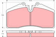 Brake Pad Set, Disc Brake GDB966 - TRW