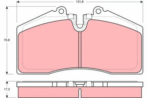 Brake Pad Set, Disc Brake GDB966 - TRW