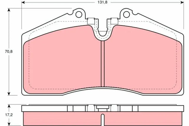 Brake Pad Set, Disc Brake GDB966 - TRW