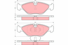 Brake Pad Set, Disc Brake GDB969 - TRW