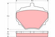 Brake Pad Set, Disc Brake GDB974 - TRW