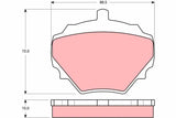 Brake Pad Set, Disc Brake GDB974 - TRW - Brake Pads - TRW