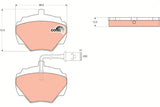 Brake Pad Set, Disc Brake GDB976 - TRW