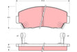Brake Pad Set, Disc Brake GDB977 - TRW