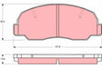 Brake Pad Set, Disc Brake GDB980 - TRW