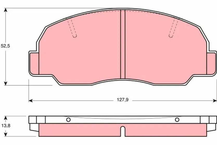 Brake Pad Set, Disc Brake GDB980 - TRW