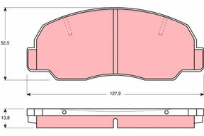 Brake Pad Set, Disc Brake GDB980 - TRW