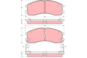 Brake Pad Set, Disc Brake GDB981 - TRW