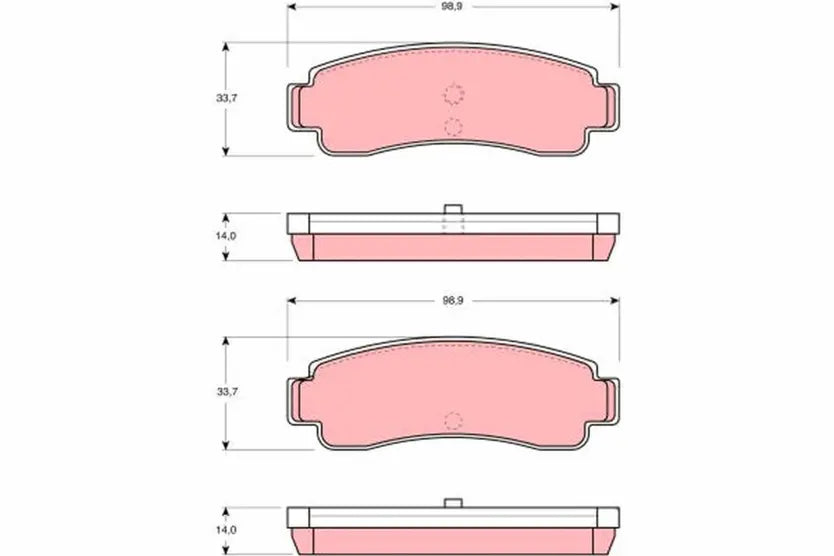 Brake Pad Set, Disc Brake GDB982 - TRW