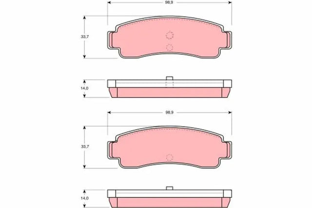 Brake Pad Set, Disc Brake GDB982 - TRW