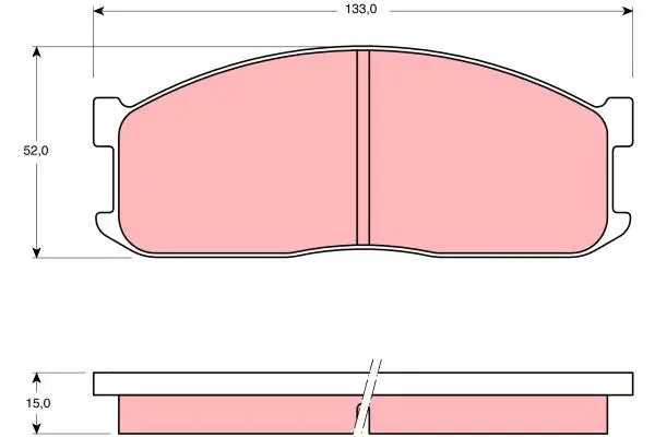 Brake Pad Set, Disc Brake GDB983DT - TRW