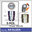 Lock Nuts (set of 5) X4-5LOCK - Nice Products | Universal Auto Spares