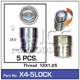 Lock Nuts (set of 5) X4-5LOCK - Nice Products | Universal Auto Spares
