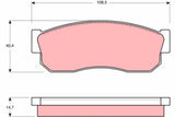 Brake Pad Set, Disc Brake GDB988 - TRW - Brake Pads - TRW