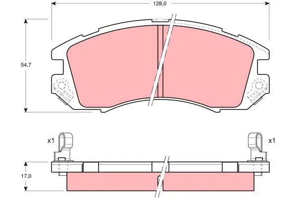 Brake Pad Set, Disc Brake GDB989DT - TRW