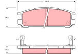 Brake Pad Set, Disc Brake GDB990DT - TRW