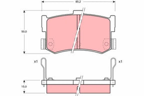 Brake Pad Set, Disc Brake GDB994 - TRW