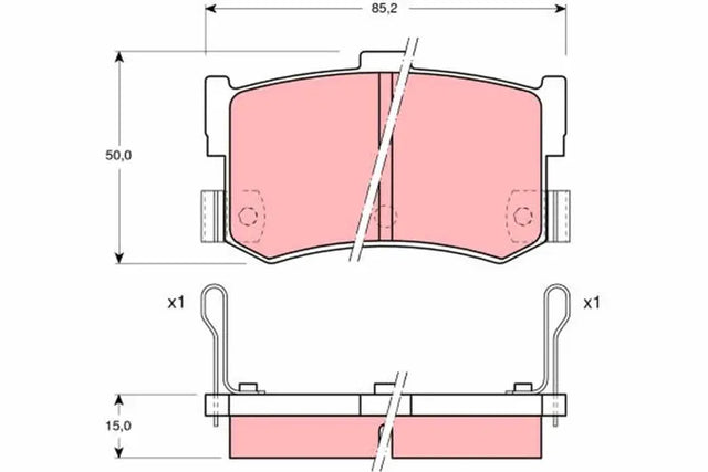 Brake Pad Set, Disc Brake GDB994 - TRW