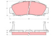 Brake Pad Set, Disc Brake GDB995 - TRW