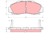 Brake Pad Set, Disc Brake GDB995 - TRW