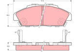 Brake Pad Set, Disc Brake GDB996DT - TRW