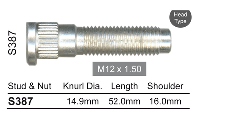 Wheel Stud S387 - Nice Products | Universal Auto Spares