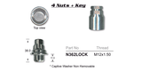 Lock Nuts (set of 4) N362LOCK - Nice Products | Universal Auto Spares